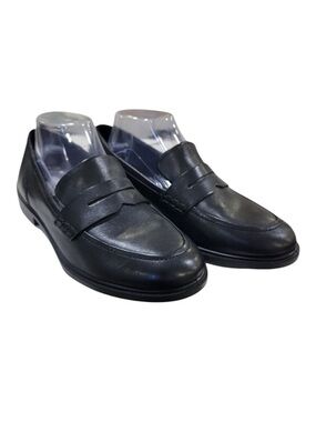 ECCO Dress Classic 15 Black Leather Loafer Minimalist Preppy Women's Size 8-8.5